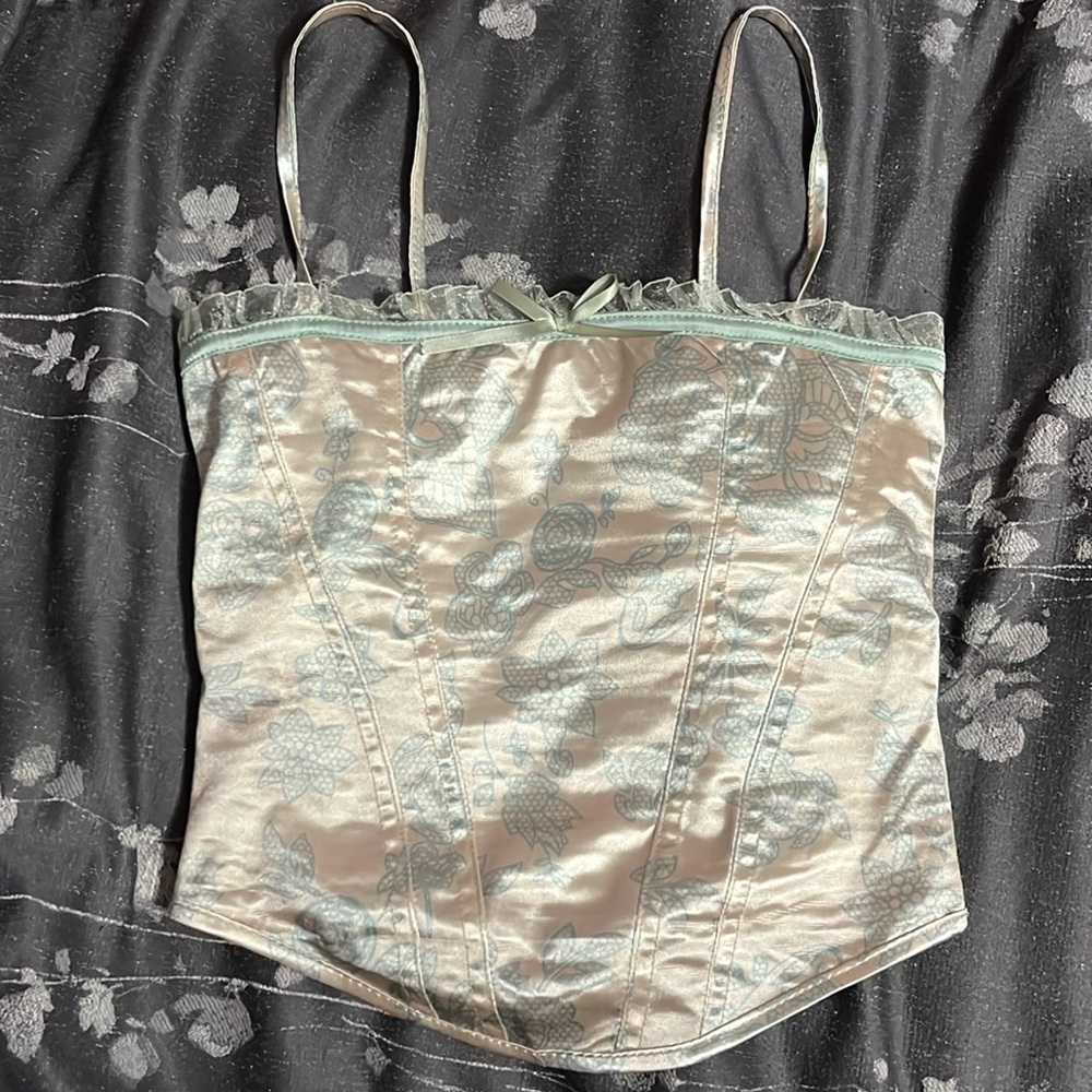 Cute cottagecore corset tank